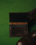 Folded Card Case – Dark Brown Shell Cordovan - Crockett & Jones
