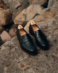 Harvard 2 Penny Loafer, Dark Brown Suede 'City' by Crockett & Jones