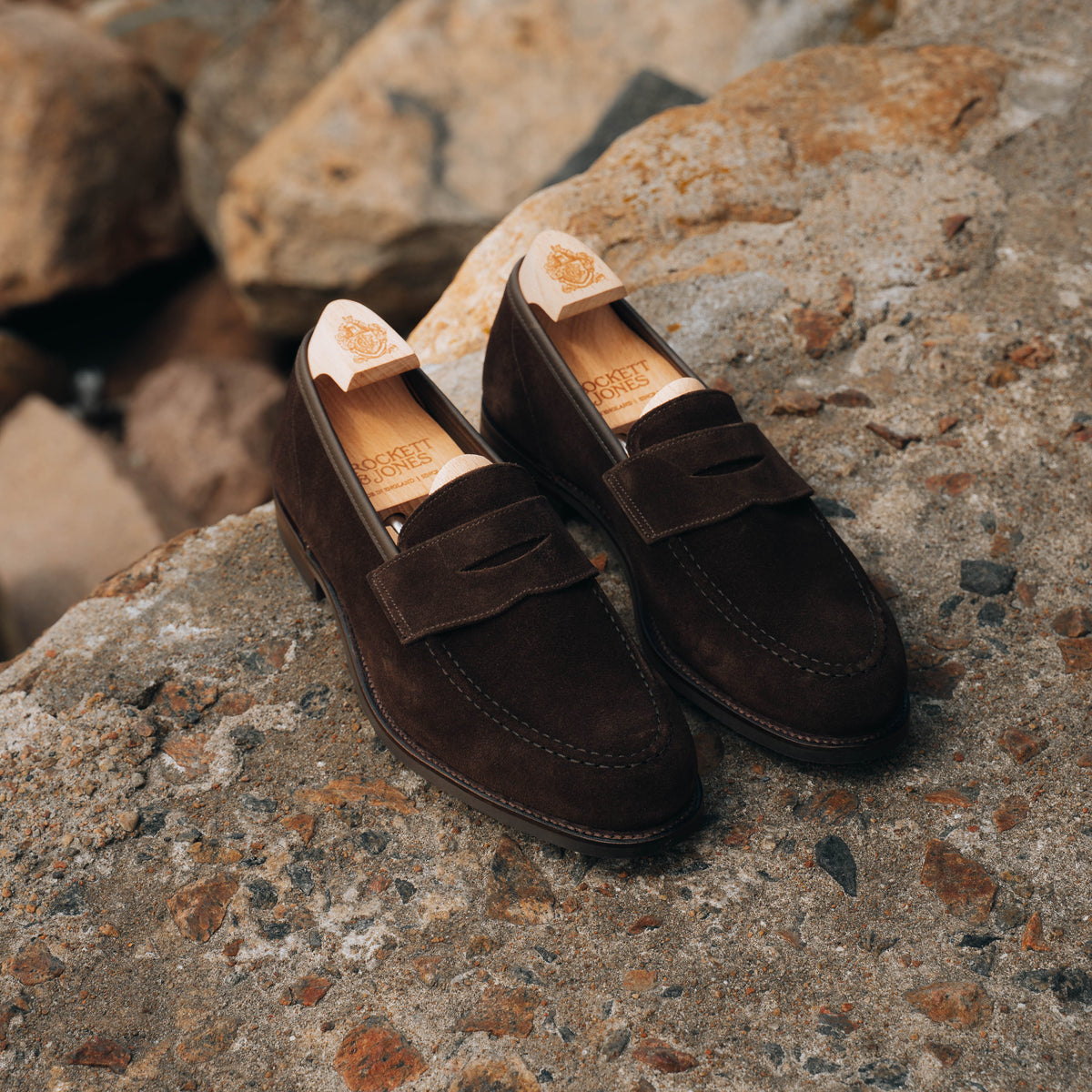 Crockett & Jones Harvard II – Dark Brown Suede Men