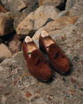 Cavendish 2 Tassel Loafer, Polo Brown Calf Suede, Crockett & Jones