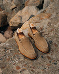 Salcombe Loafer, Khaki Suede 'Superflex' by Crockett & Jones