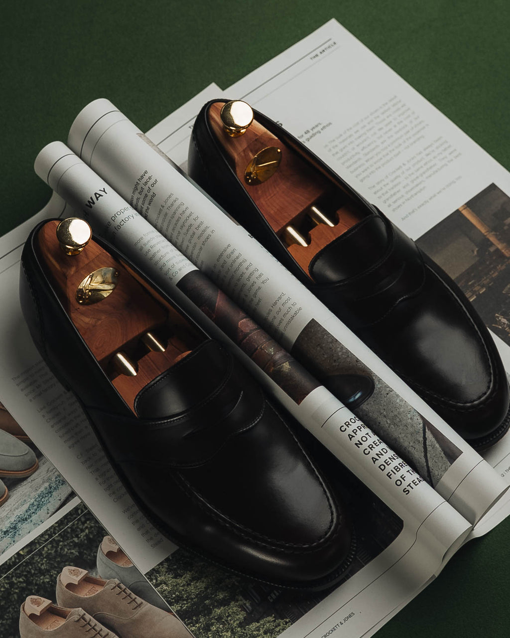 Harvard Penny Loafer, Dark Brown Cordovan, Crockett & Jones