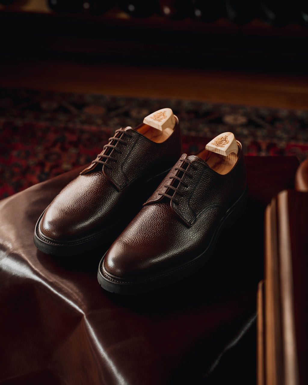 Windermere Derby, Dark Brown Suede 'Vibram' Crockett & Jones