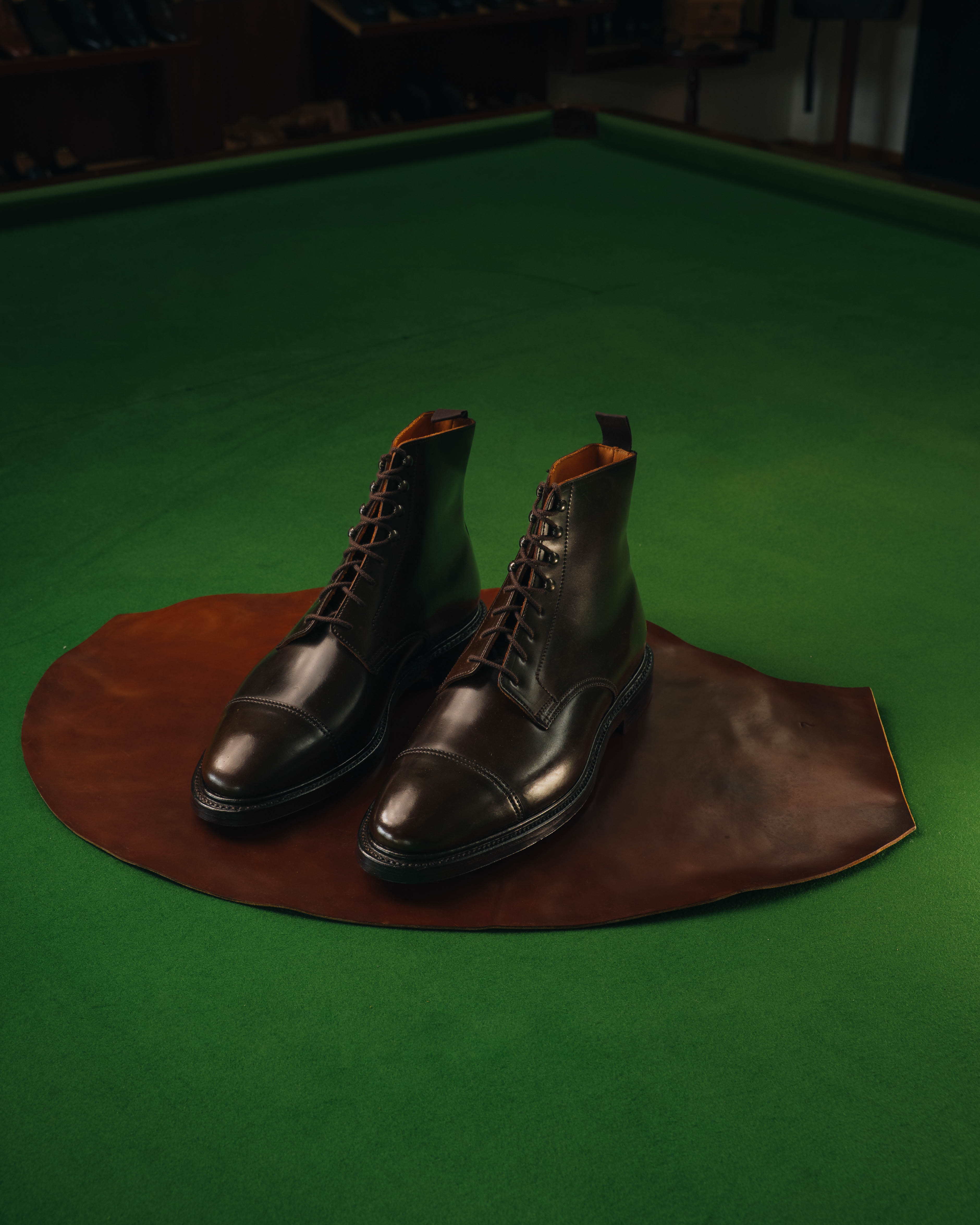 Harlech Derby Boot, Dark Brown Cordovan, Crockett & Jones