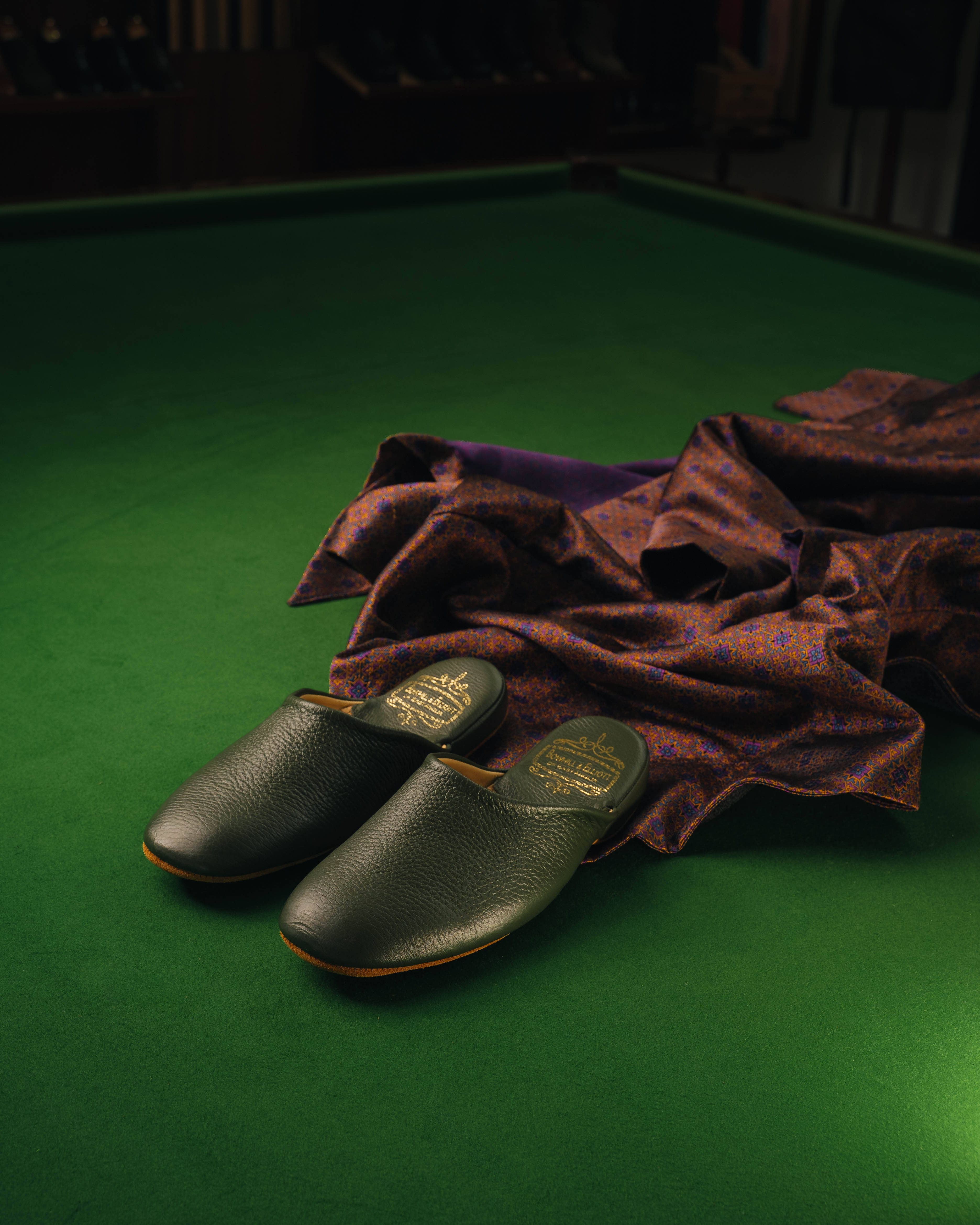 Olive Deerskin Mule Slippers – Bowhill & Elliott