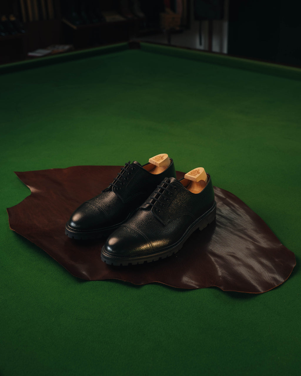 Sandhurst Derby, Black Scotch Grain 'Vibram' Crockett & Jones