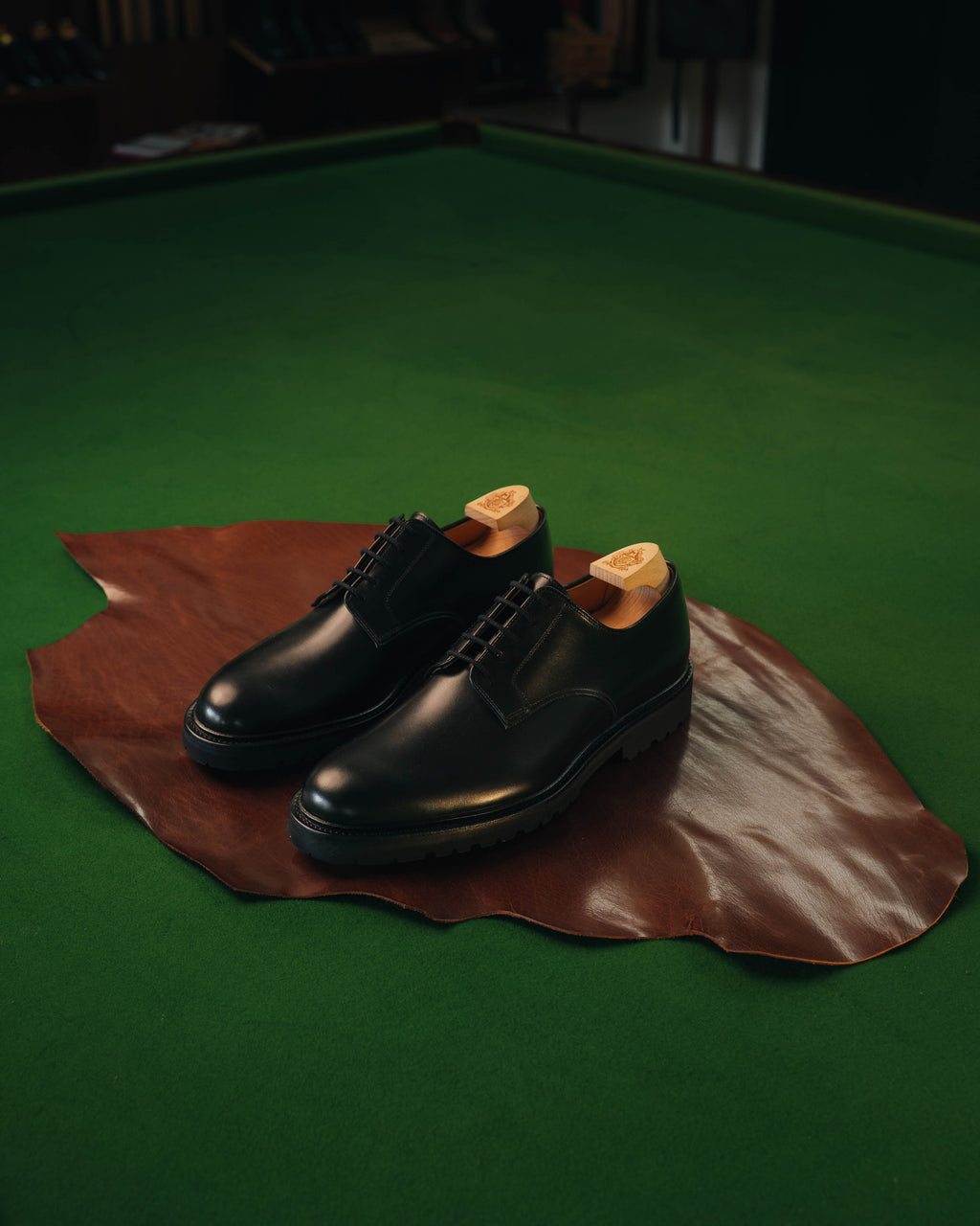 Windermere Derby, Black Calf ‘Vibram’ Crockett & Jones