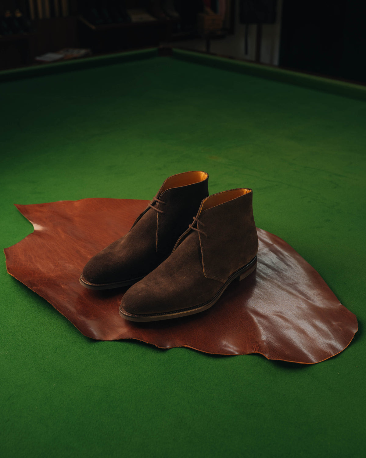 Upton Chukka Boot, Dark Oak Suede ‘City’ Crockett & Jones