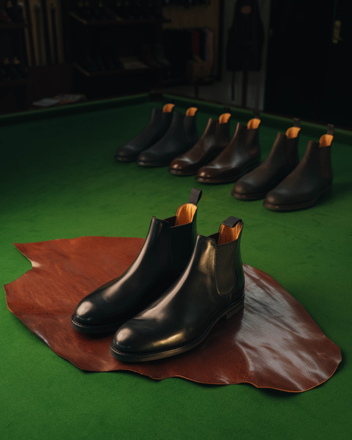 Chelsea 5 Boot, Dark Brown Wax Calf 'Dainite' by Crockett & Jones