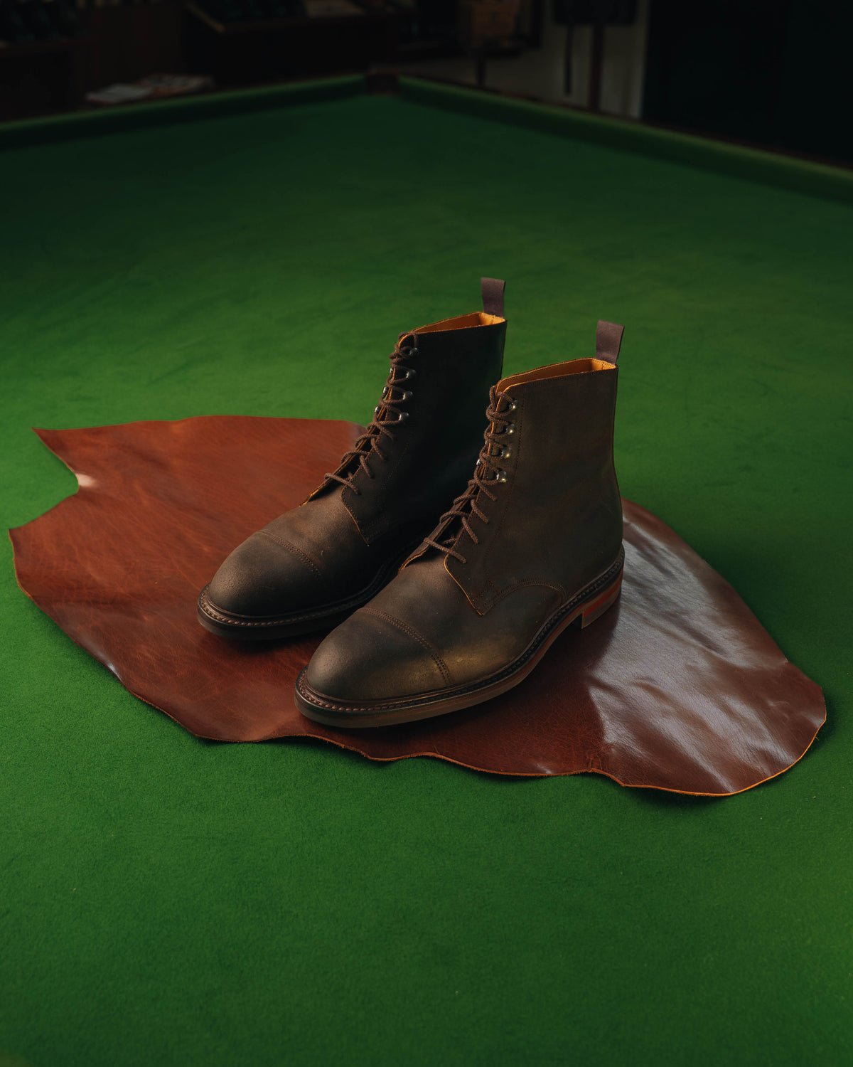 Coniston Derby Boot, Dark Brown Rough-Out Suede ‘Dainite’ Crockett & Jones