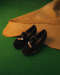 Brown Velvet Cuban Cigar Albert Slippers – Bowhill & Elliott