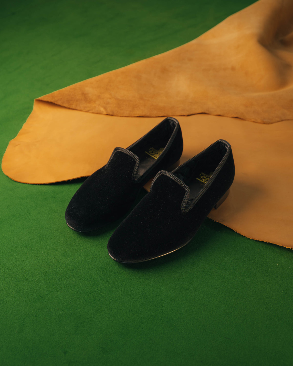 Albert Slipper Plain Black, Crockett & Jones