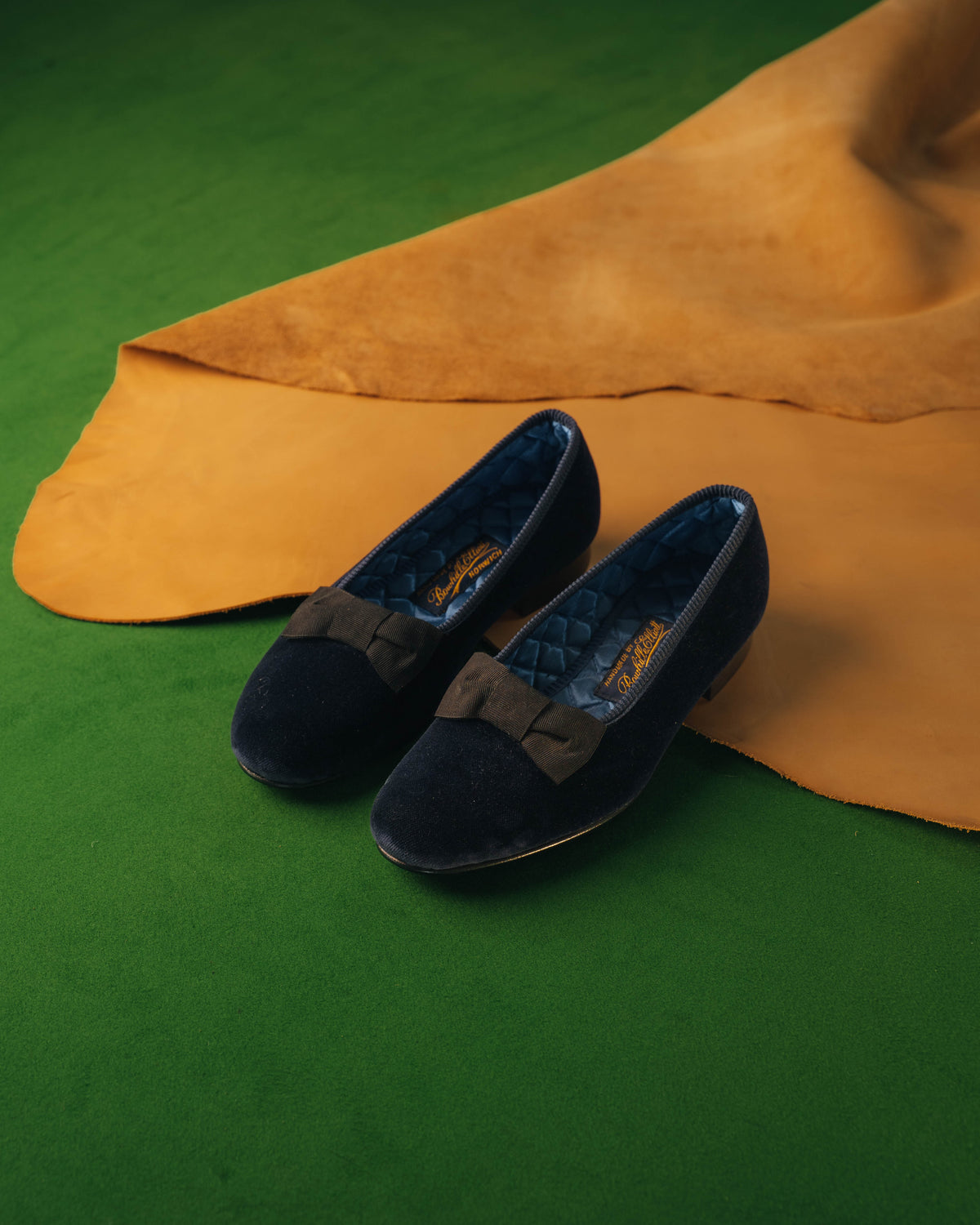 Opera Pump Navy Velvet, Bowhill & Elliott