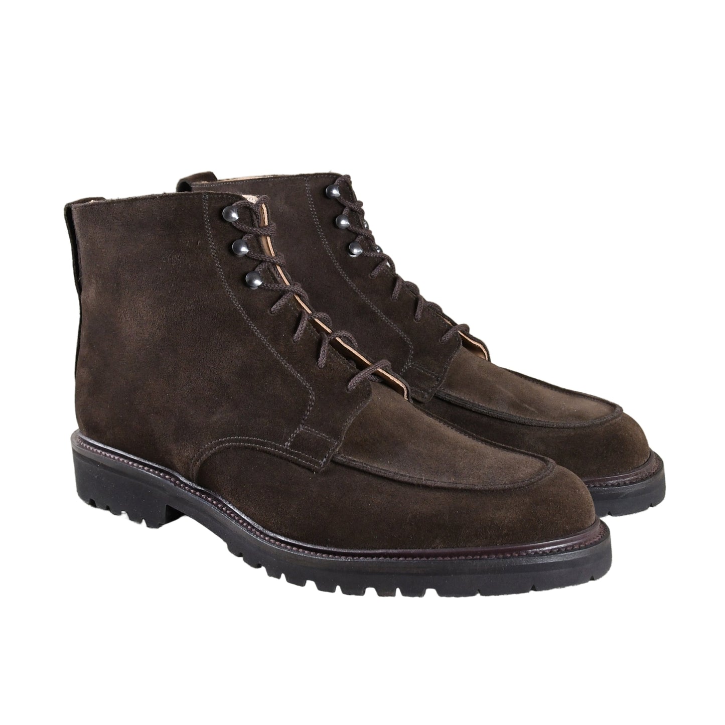 Donegal 2 Boot, Dark Brown Suede 'Vibram' by Crockett & Jones
