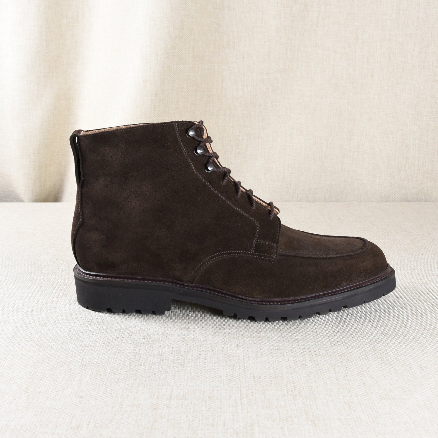 Donegal 2 Boot, Dark Brown Suede 'Vibram' by Crockett & Jones