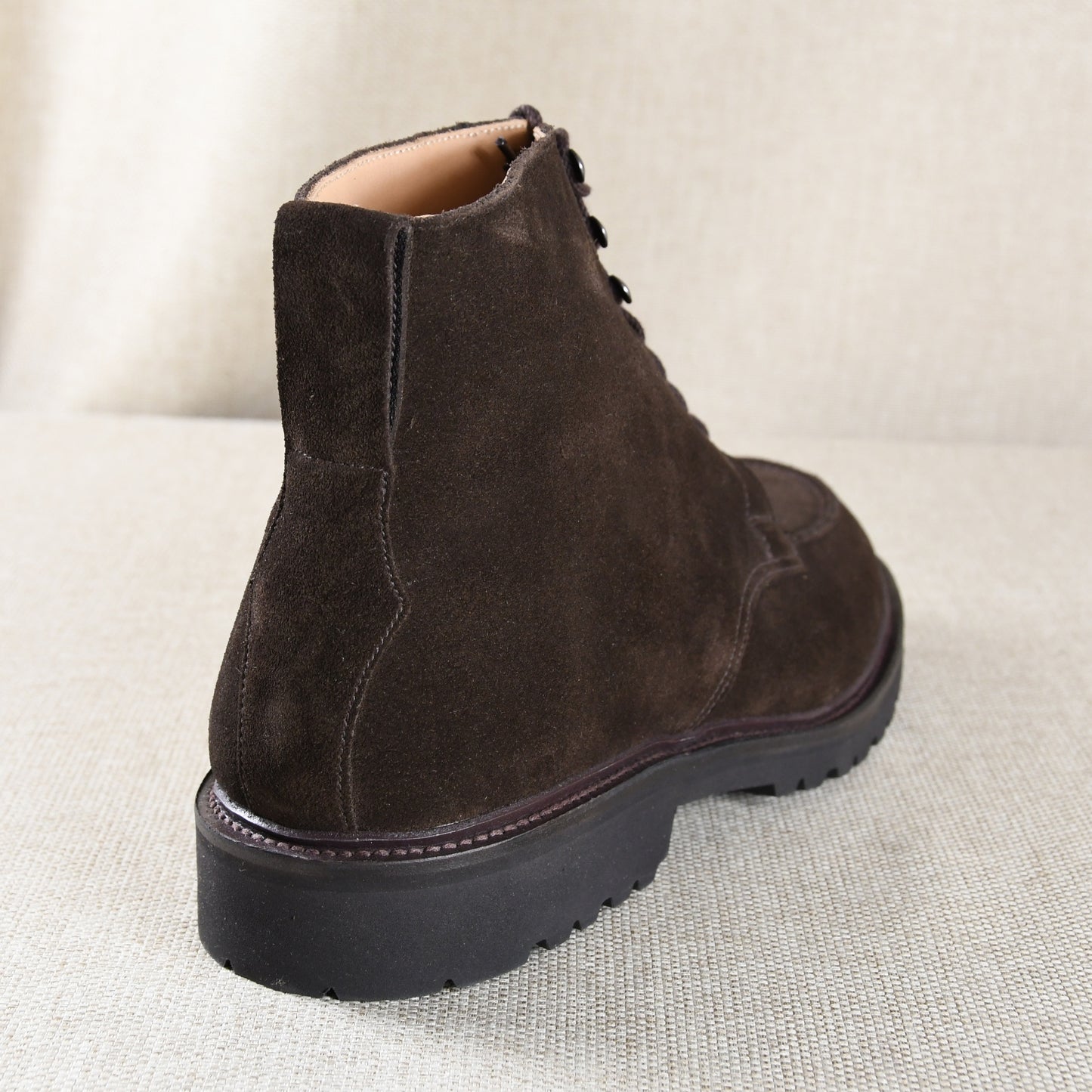 Donegal 2 Boot, Dark Brown Suede 'Vibram' by Crockett & Jones