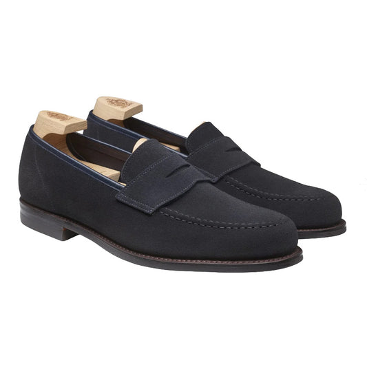 Harvard II Navy Suede ‘City’ Crockett & Jones