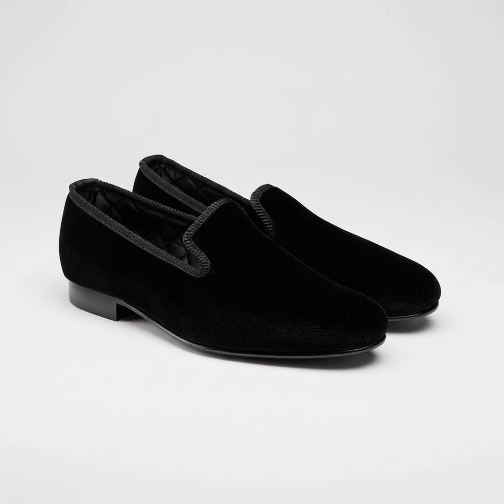 Albert Slipper Plain Black, Crockett & Jones - Hammargruppen