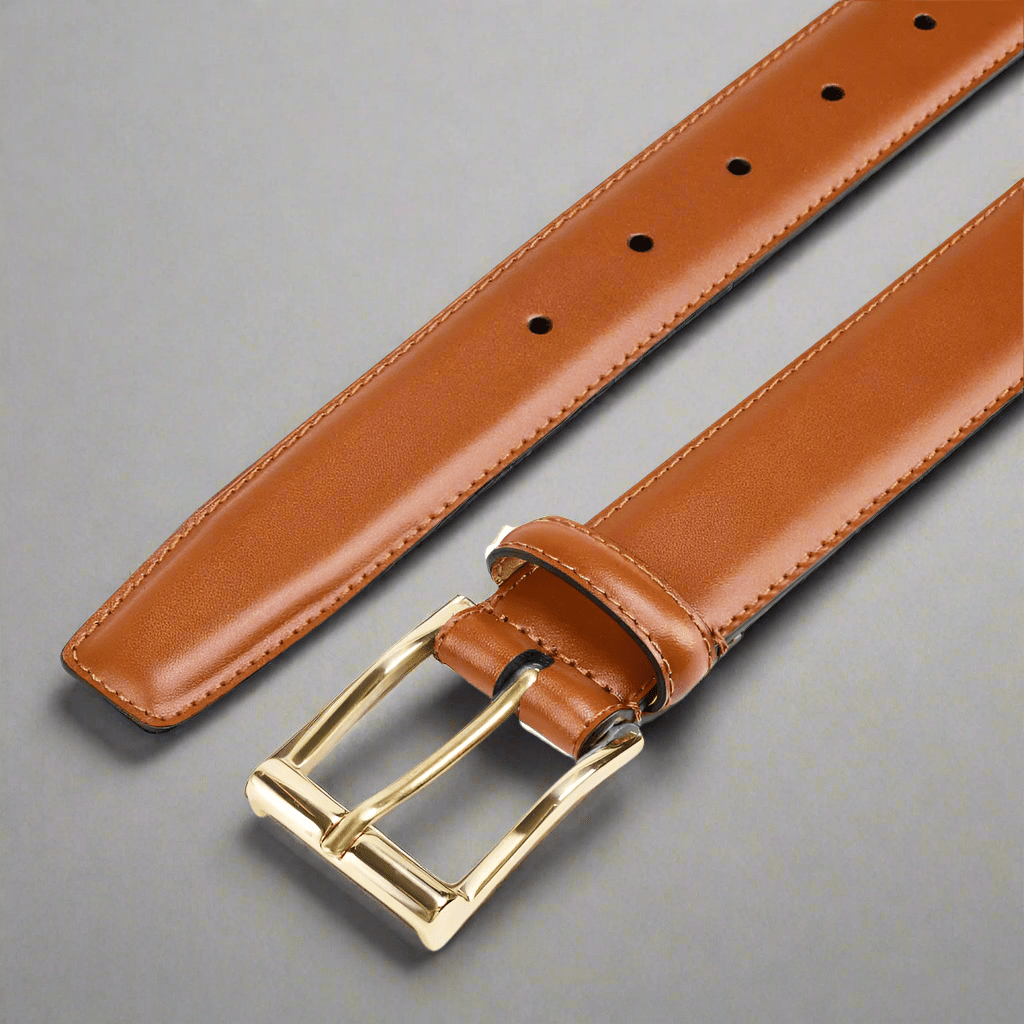 Bälte Tan Calf 'Mässing' Crockett & Jones - Hammargruppen