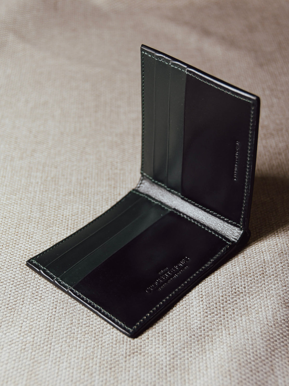 Billford Wallet – Black Shell Cordovan - Crockett & Jones