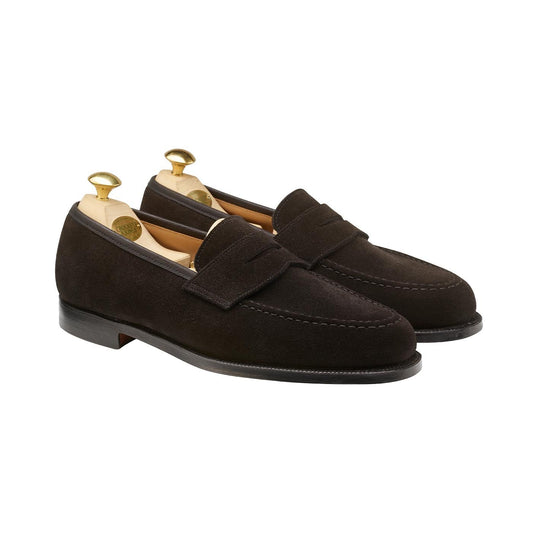 Boston Penny Loafer, Black Suede, Crockett & Jones - Hammargruppen