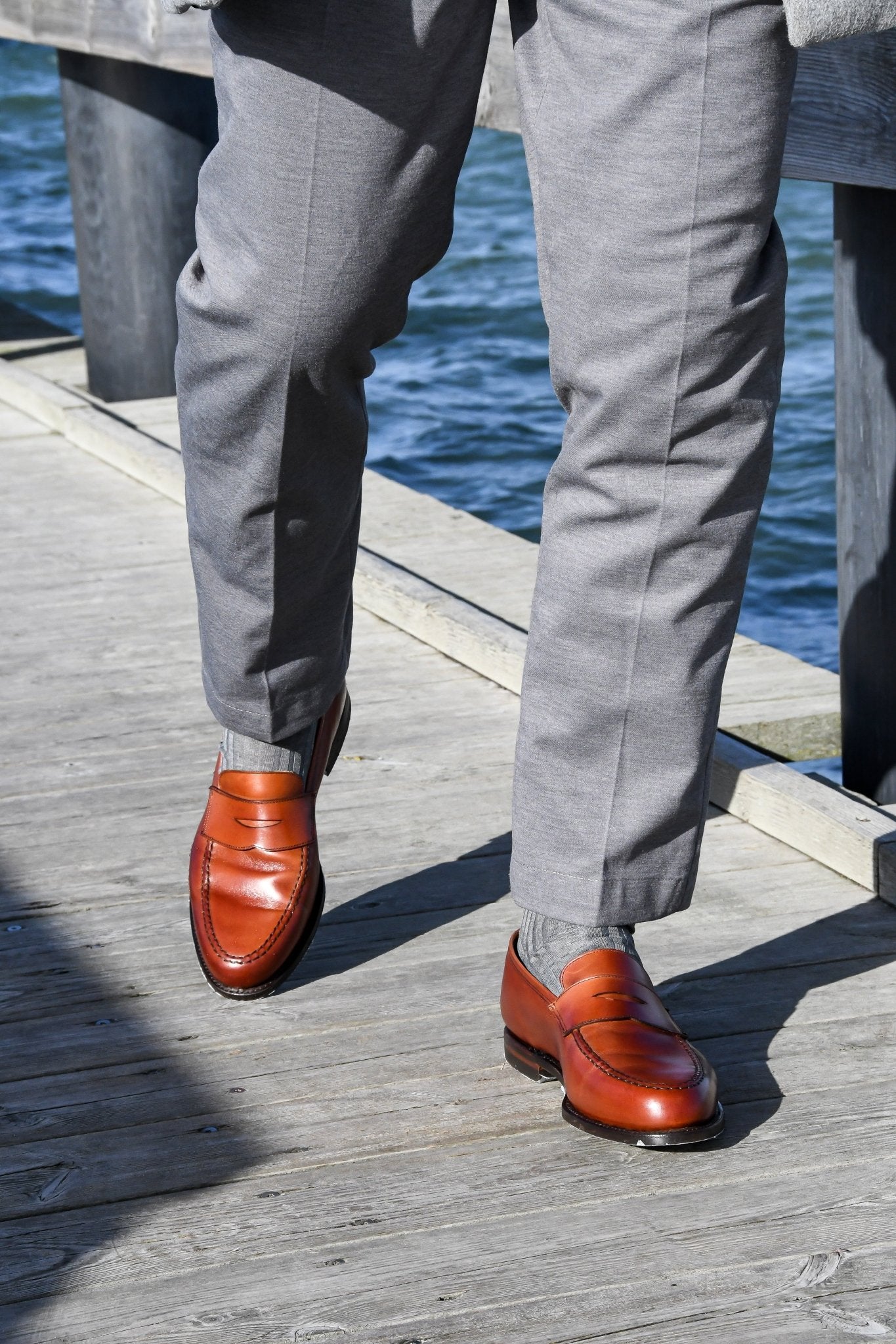Boston Penny Loafer, Chestnut Calf ‘City’ Crockett & Jones - Hammargruppen