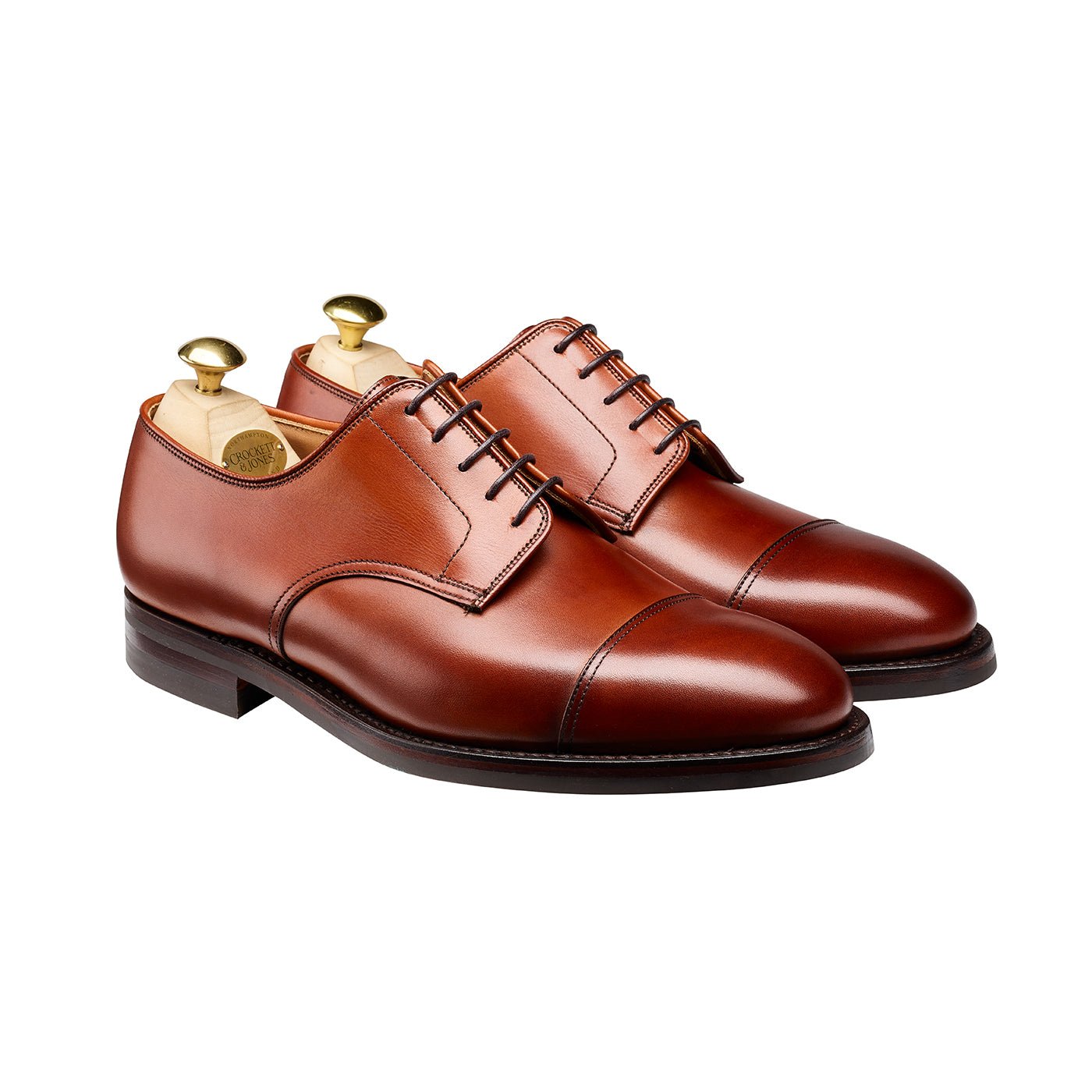 Bradford Chestnut Burnished Calf ‘Dainite, G - vidd’ Crockett & Jones - Hammargruppen