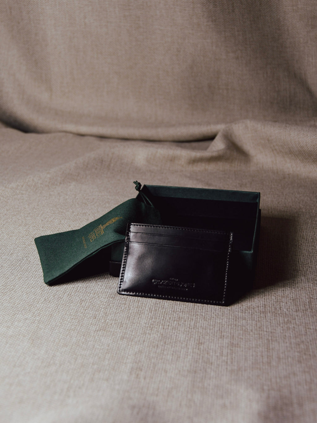 Korthållare Svart Shell Cordovan - Crockett & Jones