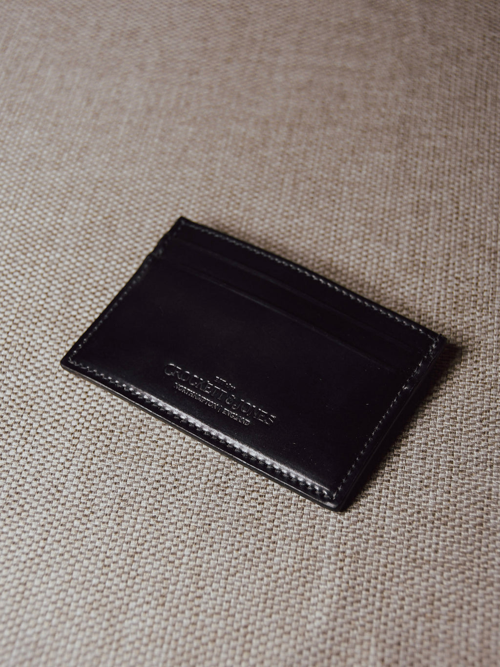 Korthållare Svart Shell Cordovan - Crockett & Jones