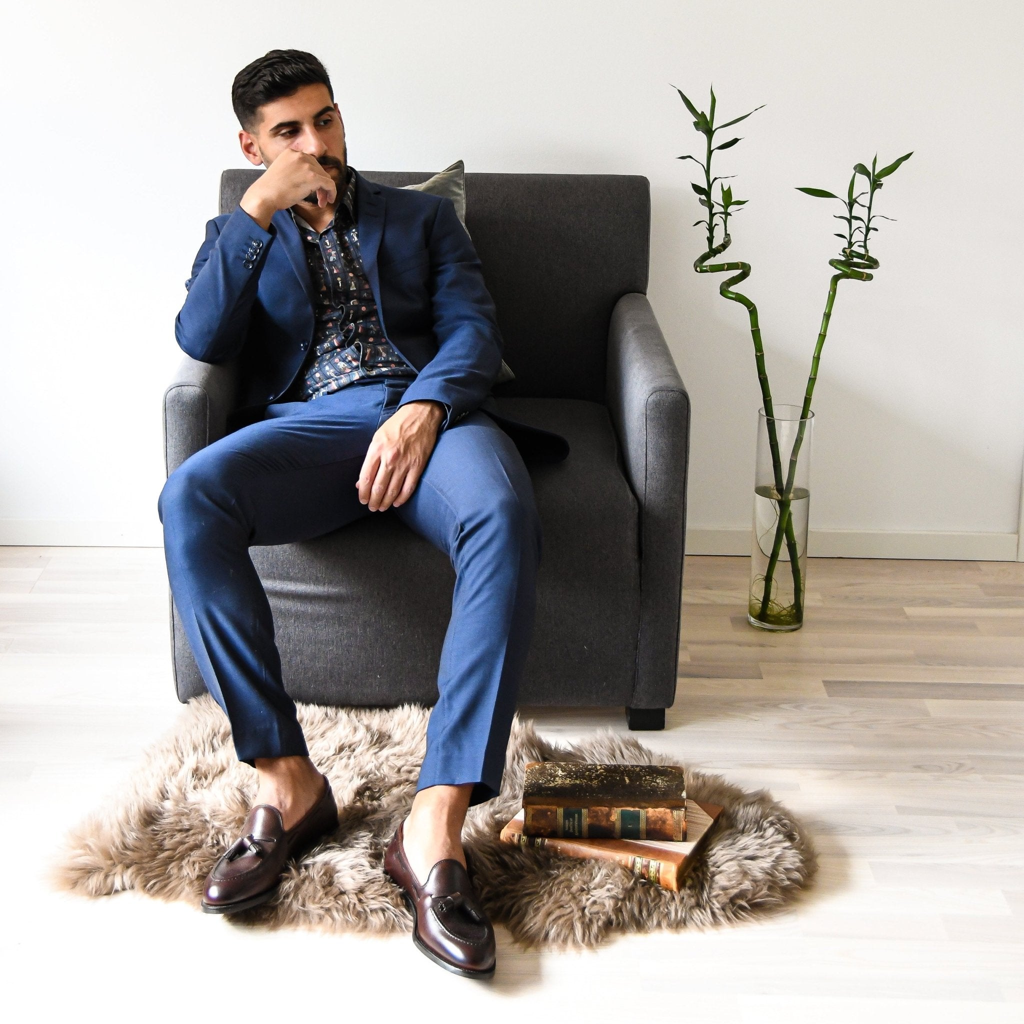 Cavendish 2 Tassel Loafer, Dark Brown Pebble Grain ‘City’ Crockett & Jones - Hammargruppen