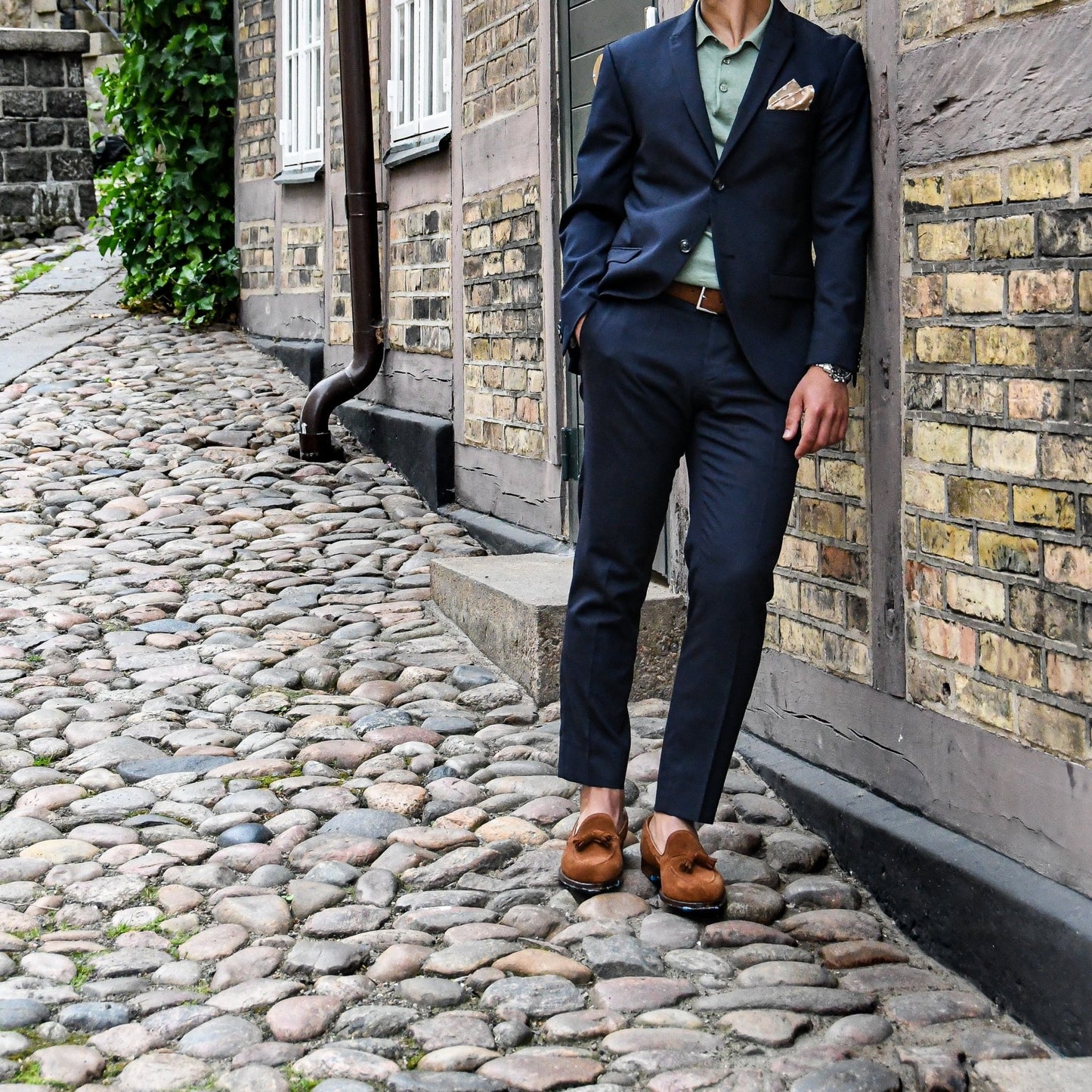 Cavendish 2 Tassel Loafer, Polo Brown Calf Suede, Crockett & Jones - Hammargruppen