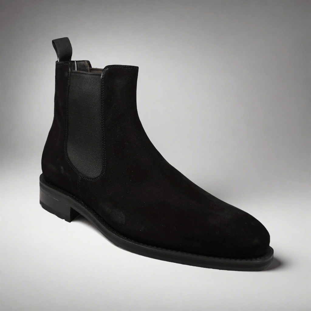 Chelsea Black Lamb Suede, John Brommel's - Hammargruppen