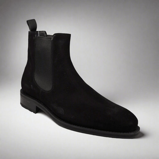 Chelsea Black Lamb Suede, John Brommel's - Hammargruppen