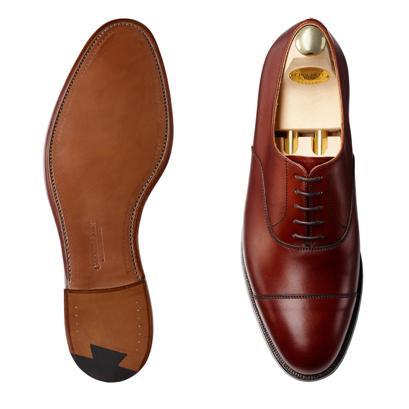 Connaught 2 Oxford, Chestnut Burnished Calf ‘City’ Crockett & Jones - Hammargruppen