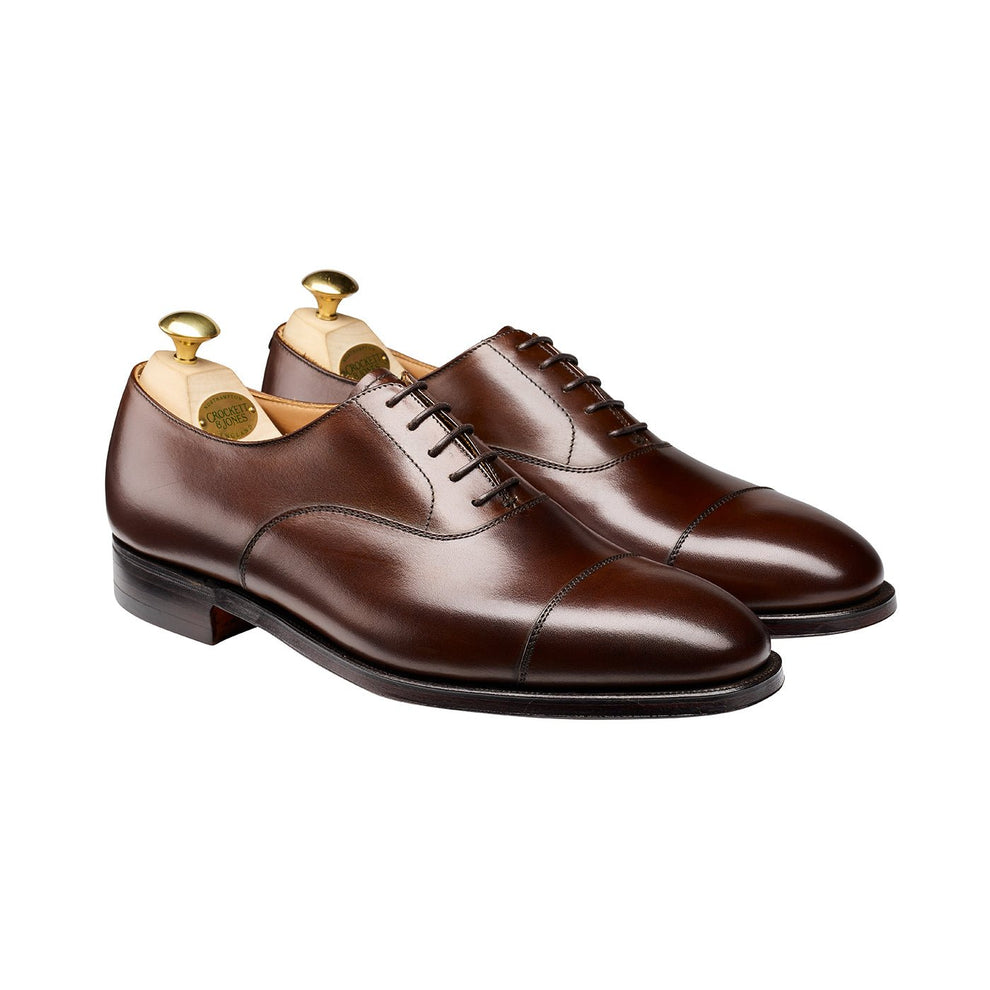 Chaussures Richelieu Crockett & Jones Piccadilly Adelaide Oxford - Taille UK 7.5 EU 41.5 Cuir Marron Occasion