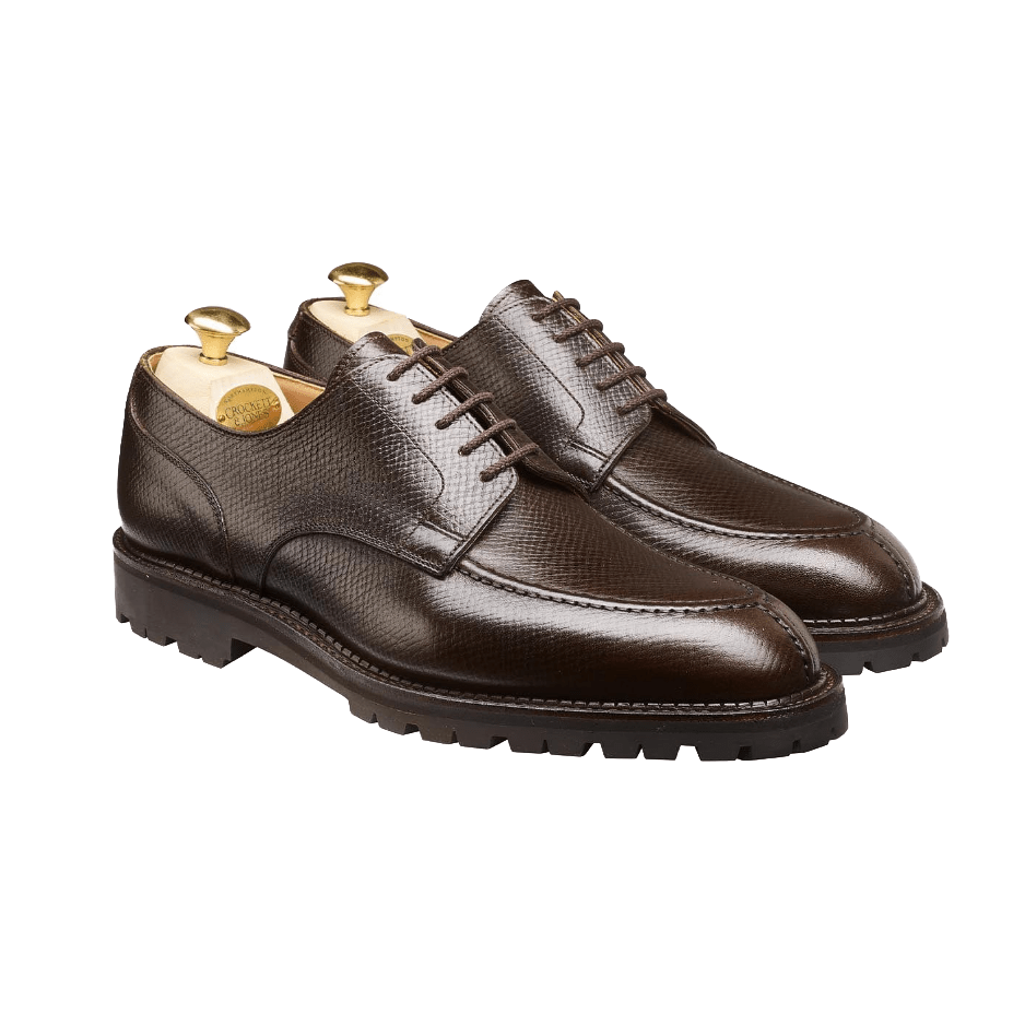 Denver Derby, Dark Brown Hatch Grain ‘Vibram’ Crockett & Jones - Hammargruppen