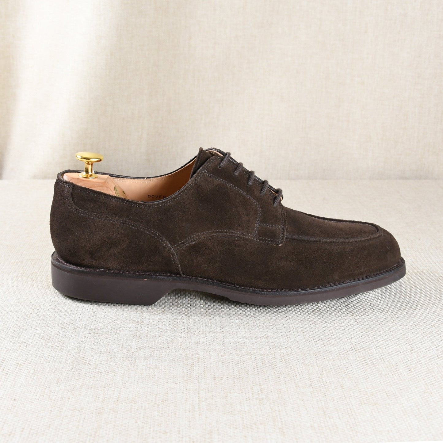 Dover Derby, Dark Brown Suede 'Wedge' Crockett & Jones - Hammargruppen