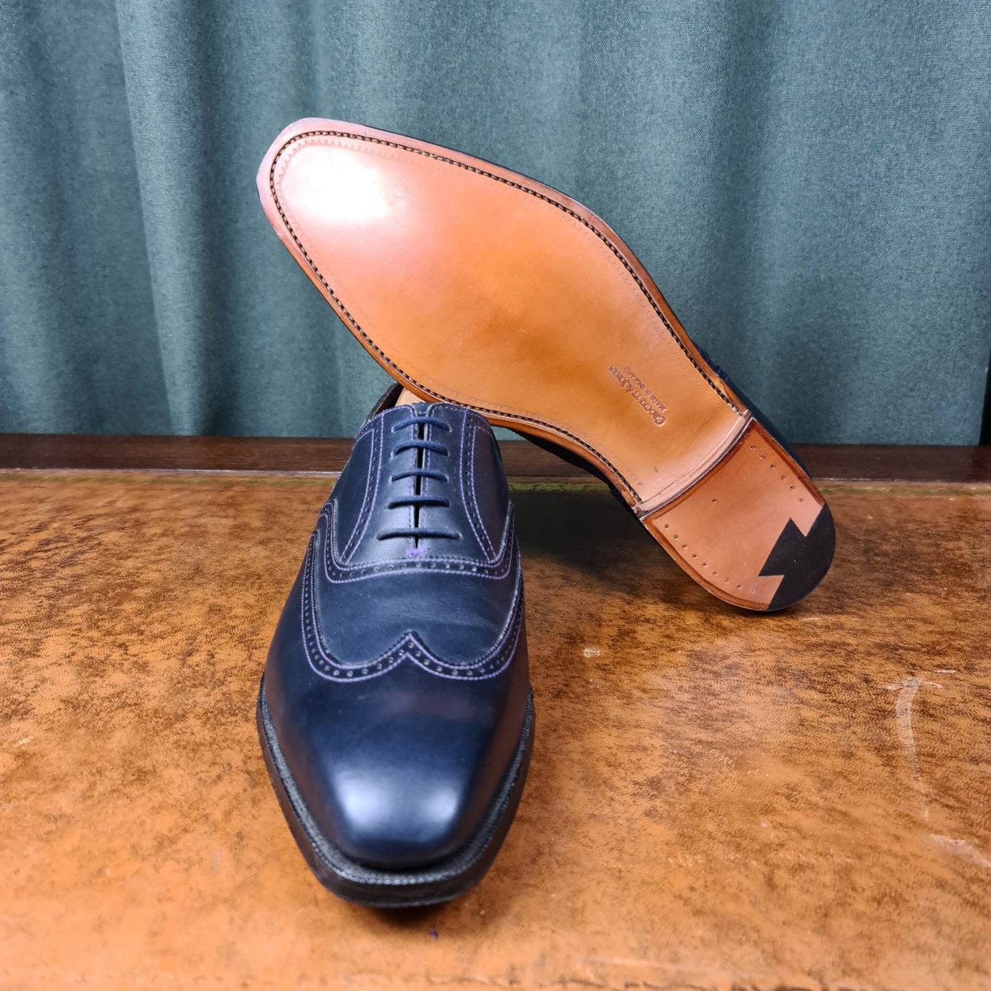Drummond Navy Calf 'Purple Collection' (8,5F) Crockett & Jones - Hammargruppen