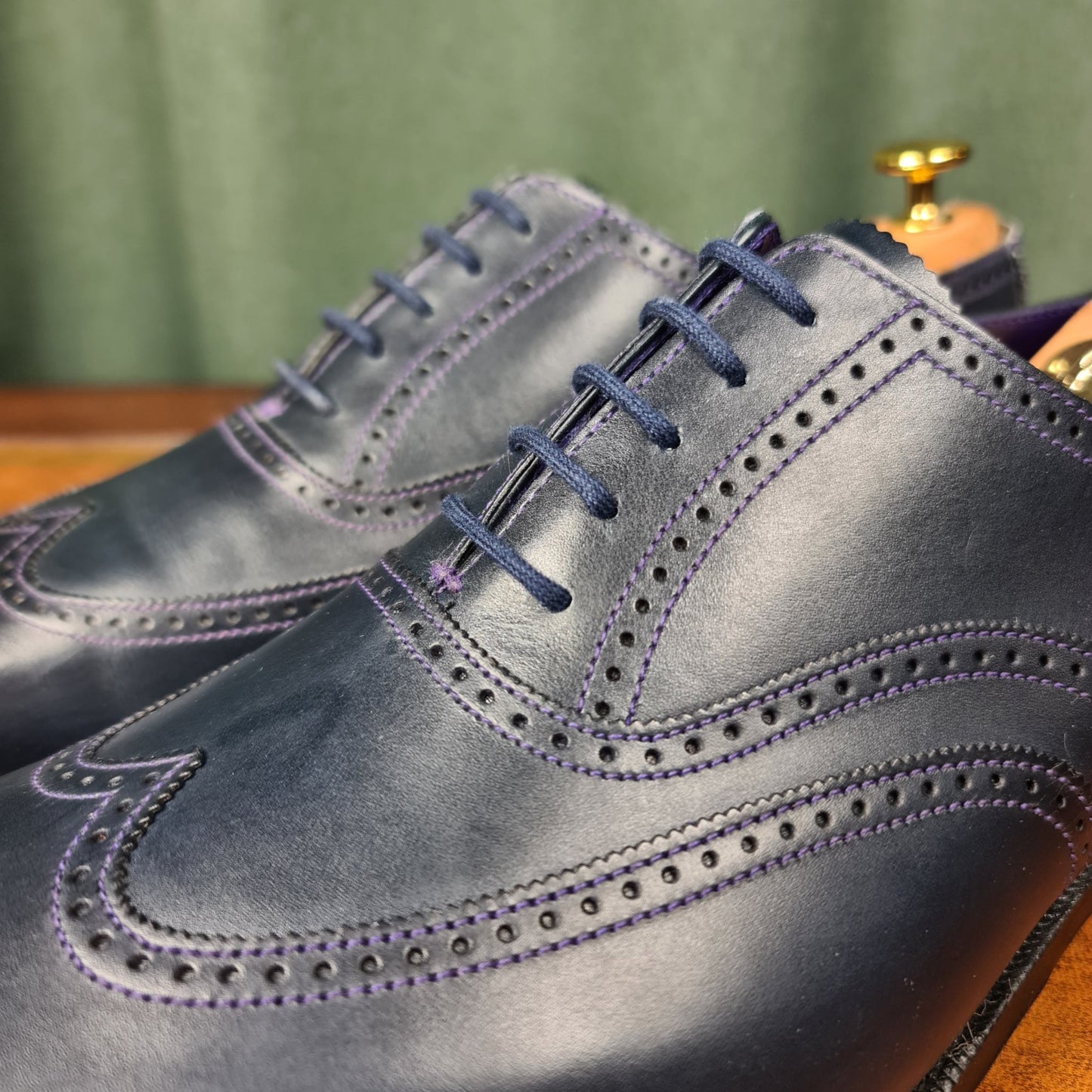 Drummond Navy Calf 'Purple Collection' (8,5F) Crockett & Jones - Hammargruppen