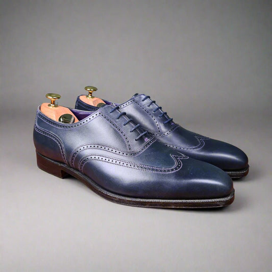 Drummond Navy Calf 'Purple Collection' (8,5F) Crockett & Jones - Hammargruppen