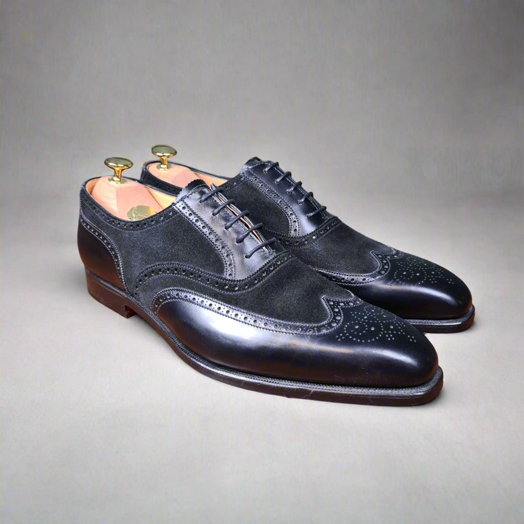 Guildford Black Calf & Suede (10F) Crockett & Jones - Hammargruppen