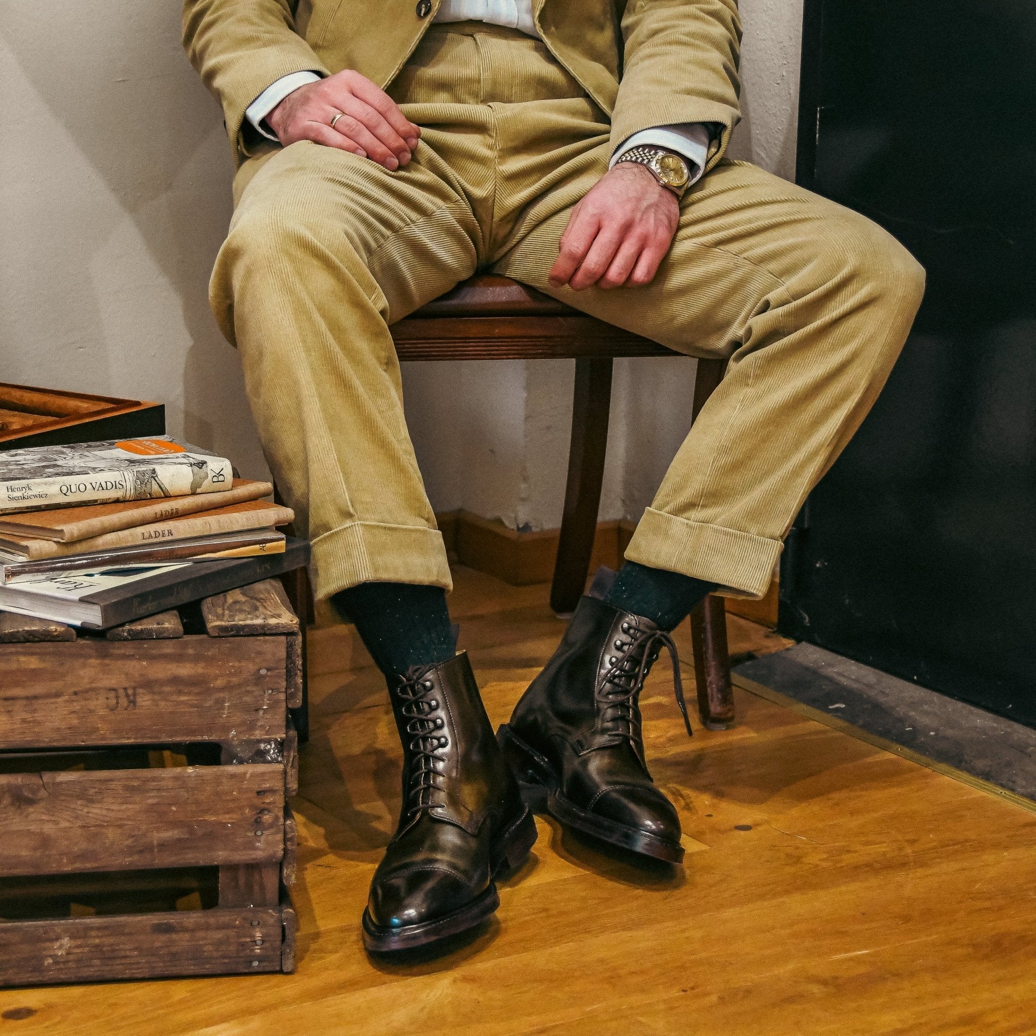 Crockett & Jones Harlech – Men's Cordovan Derby Boots – Hammargruppen