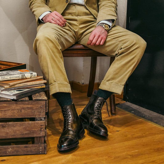 Harlech Derby Boot, Dark Brown Cordovan, Crockett & Jones - Hammargruppen