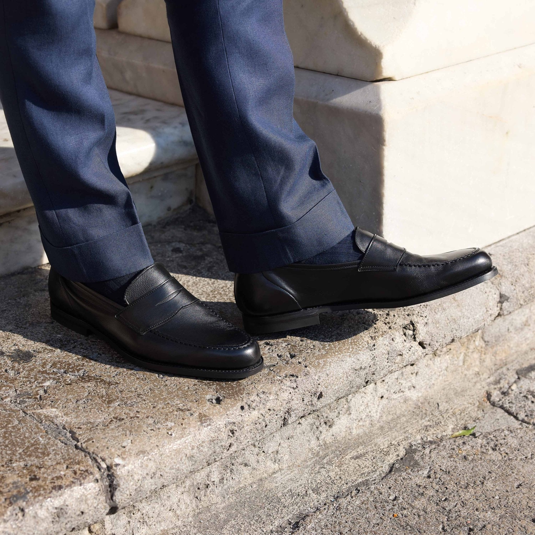 Crockett & Jones Harvard II – Dark Brown Suede Men's Penny Loafers