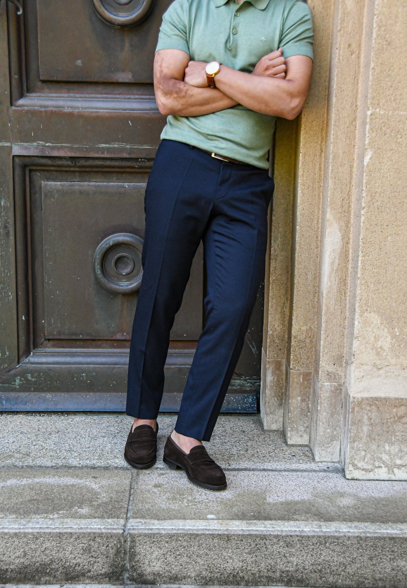 Harvard 2 Penny Loafer, Dark Brown Suede ‘City’ Crockett & Jones - Hammargruppen