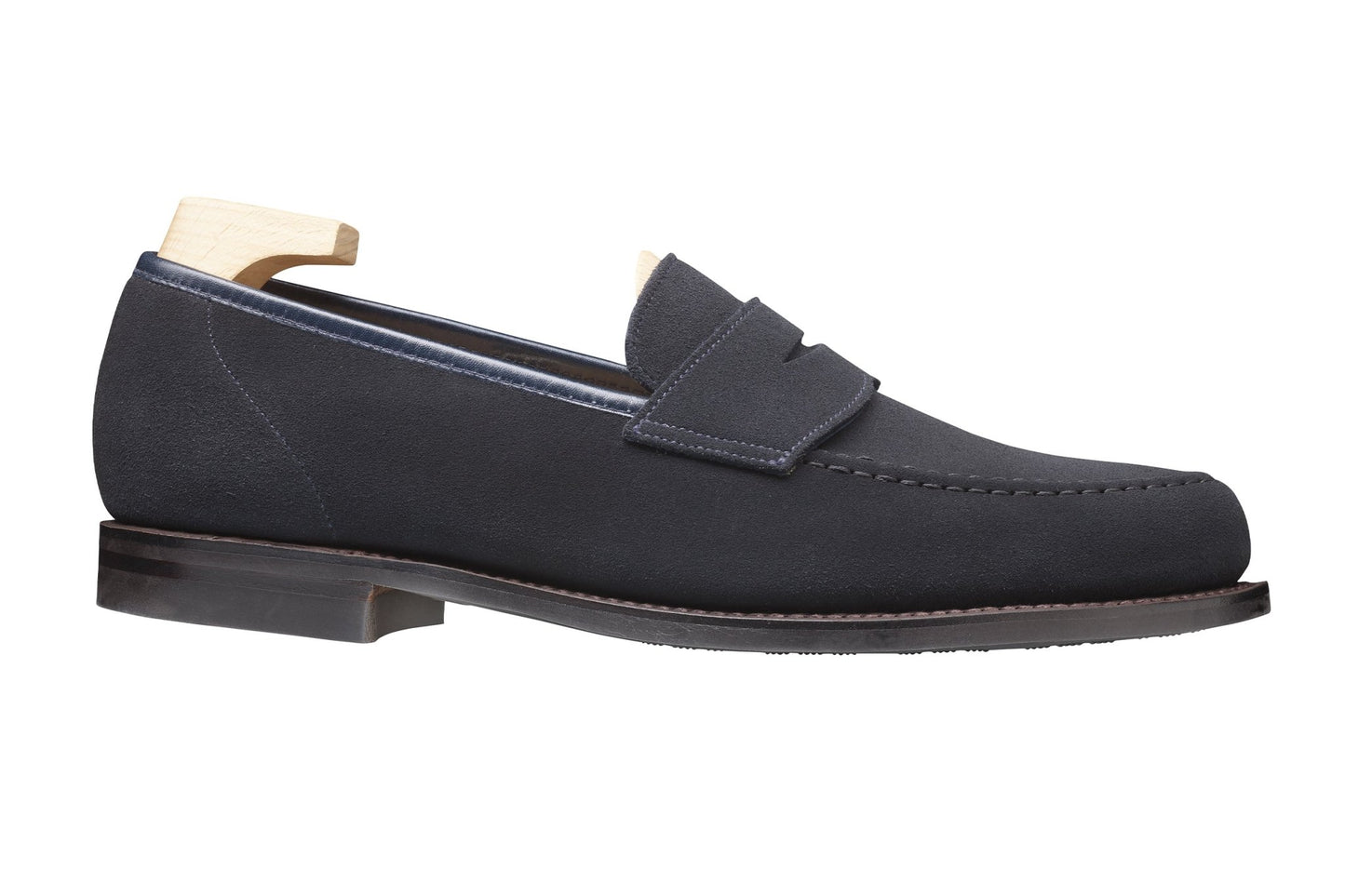 Harvard 2 Penny Loafer, Navy Suede ‘City’ Crockett & Jones - Hammargruppen