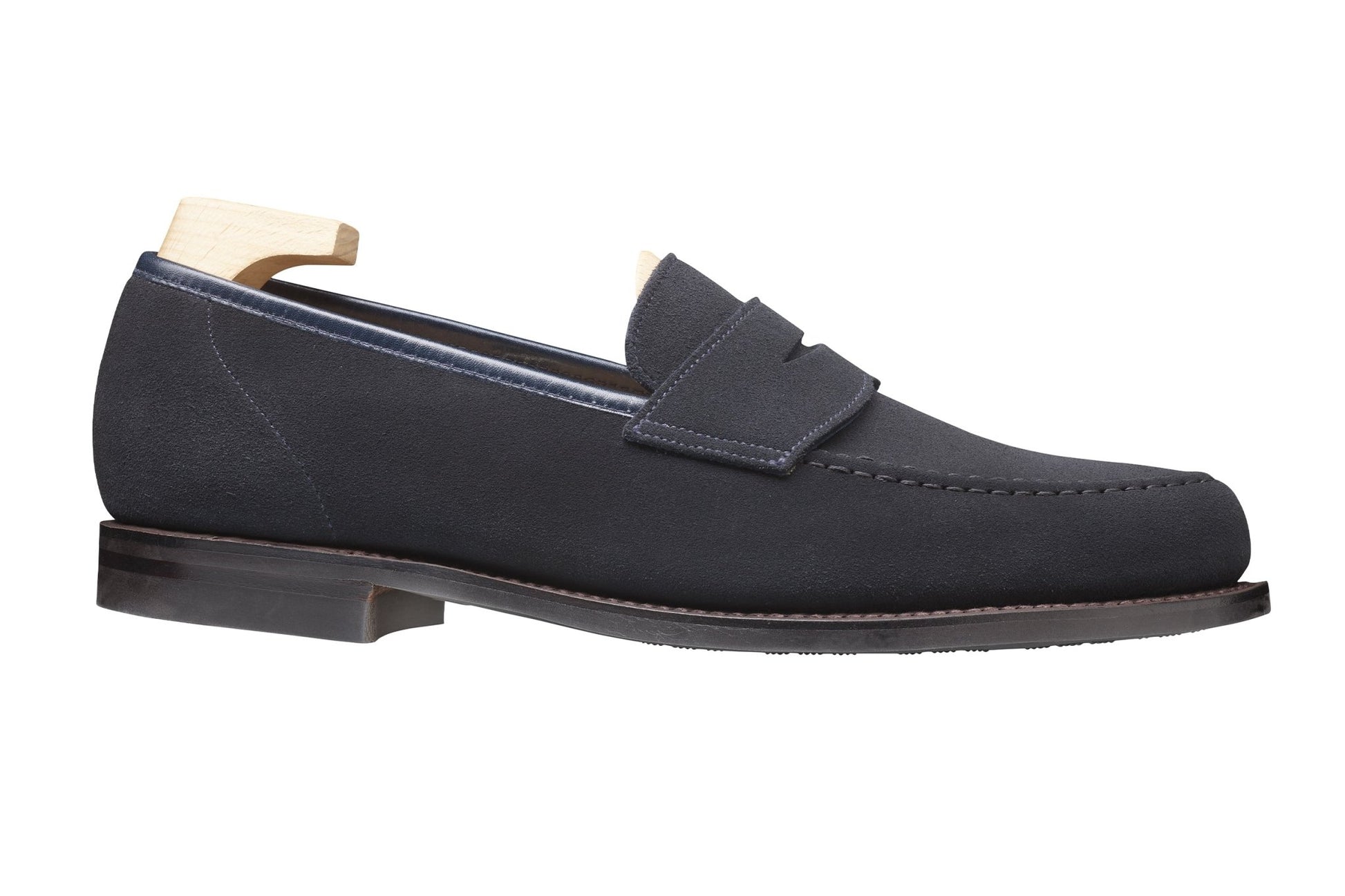 Harvard 2 Penny Loafer, Navy Suede ‘City’ Crockett & Jones - Hammargruppen