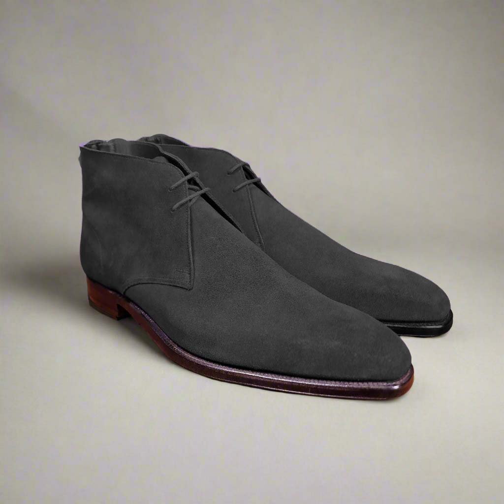 Hayle Black Suede (9.5E) Crockett & Jones - Hammargruppen