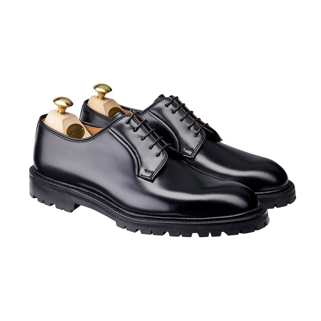 Lanark 3 Derby, Black Cavalry Calf ‘Vibram’ Crockett & Jones - Hammargruppen