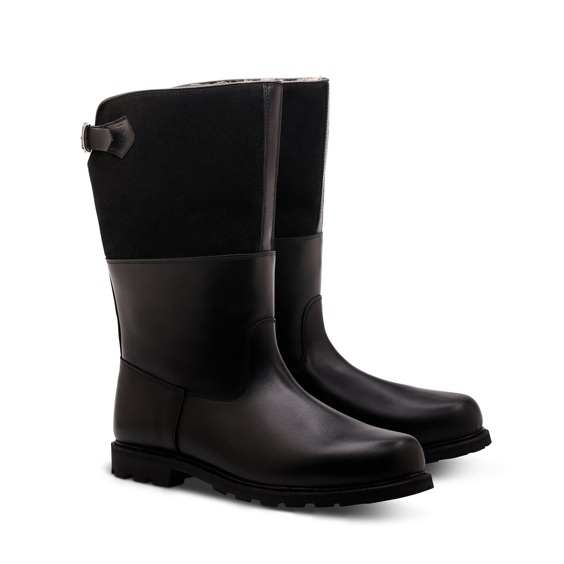 Maronibrater Boot, Black Calf Suede, Searling lining, Ludwig Reiter - Hammargruppen